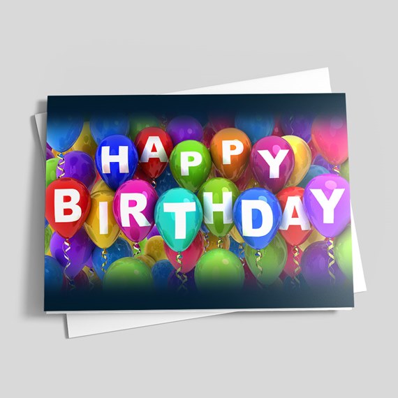 Endless Balloons Birthday Card